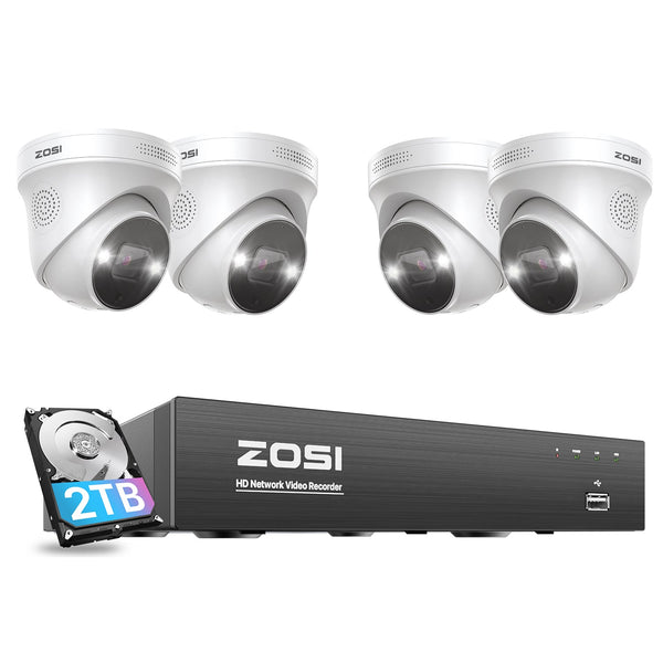 C225 4K 8-Channel PoE Camera System + 2TB Hard Drive